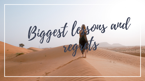 Biggest Lessons and Regrets from 2019